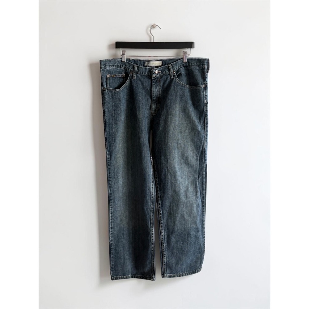 Lee Premium Select Relaxed Straight Leg Jeans Mens 40x32 Blue Denim